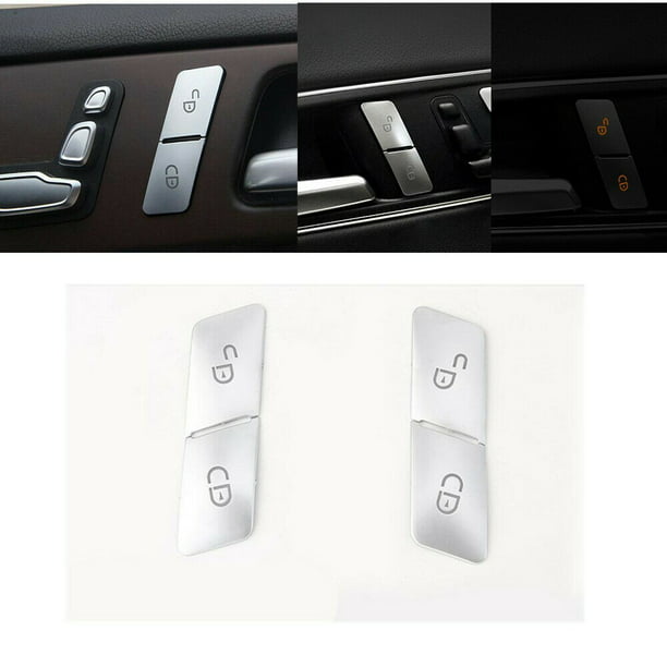 For Mercedes Benz Class W212 W204 Car Door Lock Unlock Switch Button Cover Kit